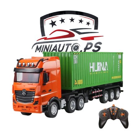 شاحنة كونتينر تحكم عن بعد Huina container rc قياس 1/18